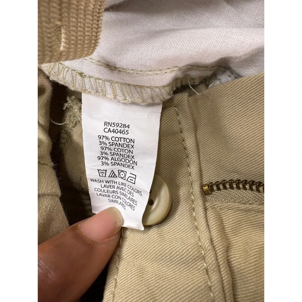 The Childrens Place Boys Khaki‎ Chino Shorts Tan Size 8 Stretch Uniform